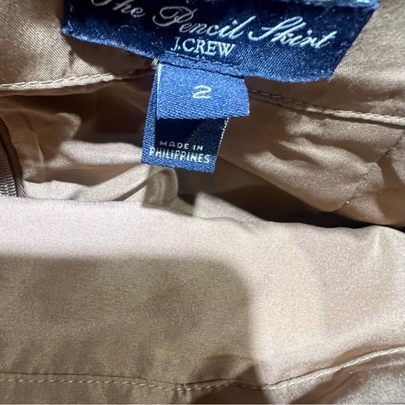 J Crew Tan Camel Wool Blend The Pencil Skirt 2 - Picture 5 of 9